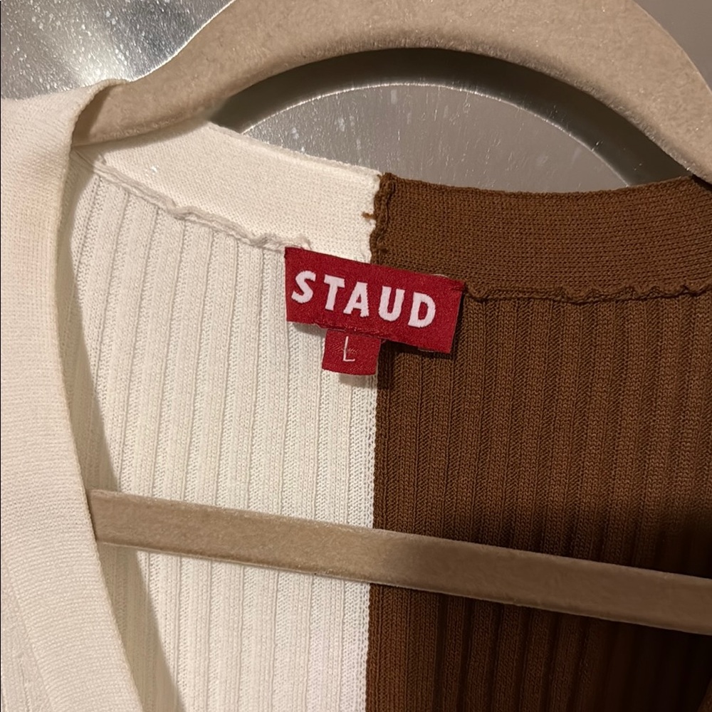 Two-Tone Ribbed STAUD Dress - Picture 2 of 2
